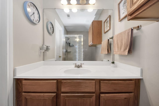 3011 Fairchild Ave, Needville, TX 77461 - bathroom with vanity and a shower stall