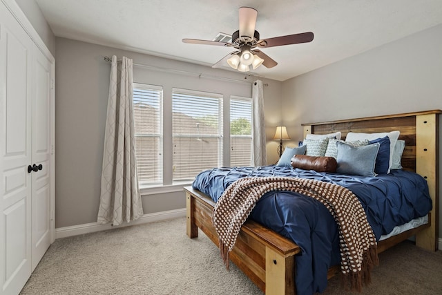 13115 Parkbrook Way Ln, Sugar Land, TX 77498 - carpeted bedroom with baseboards and a ceiling fan