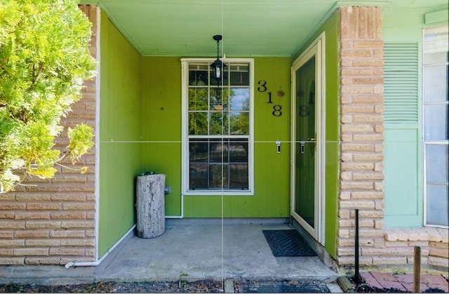 view of exterior entry