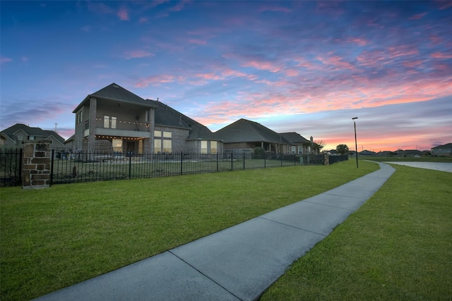 exterior space with fence