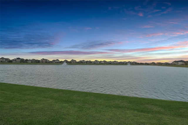 view of water feature featuring a residential view