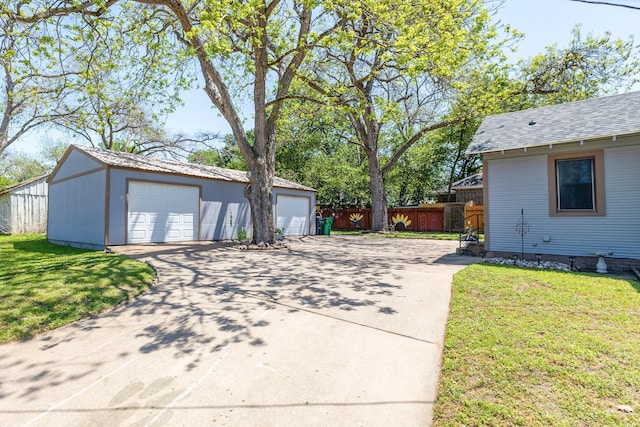 exterior space featuring fence