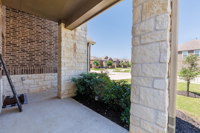 view of patio / terrace with a residential view