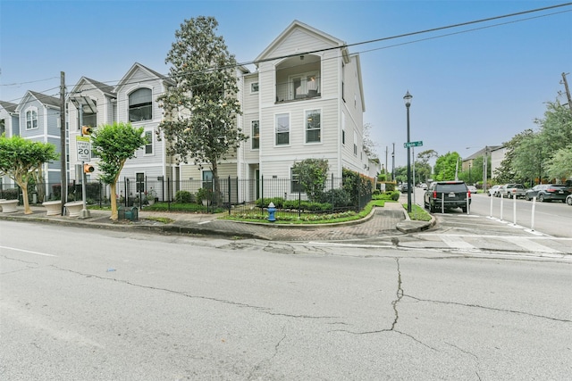 exterior space with fence