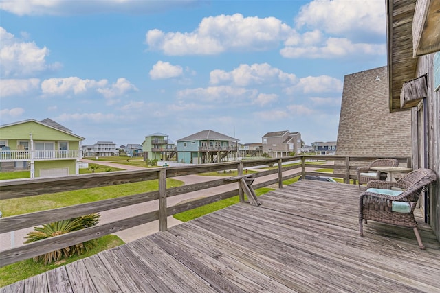 23001 Fresca St, Galveston, TX 77554 - deck with a residential view