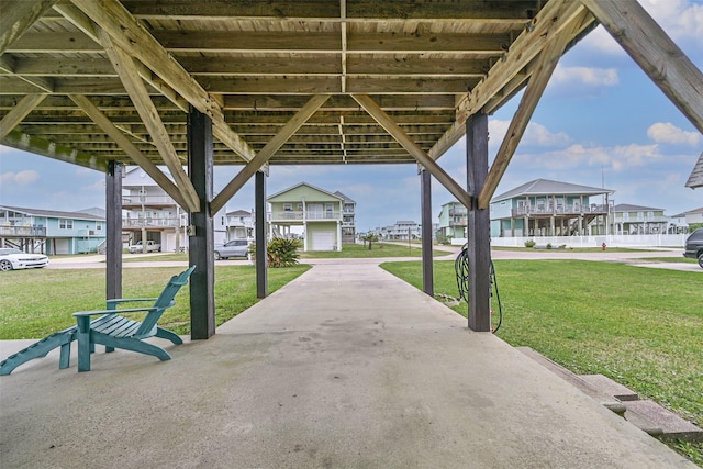 23001 Fresca St, Galveston, TX 77554 - view of patio featuring a residential view