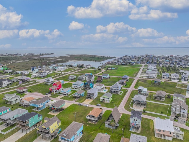 23001 Fresca St, Galveston, TX 77554 - aerial perspective of suburban area with a large body of water