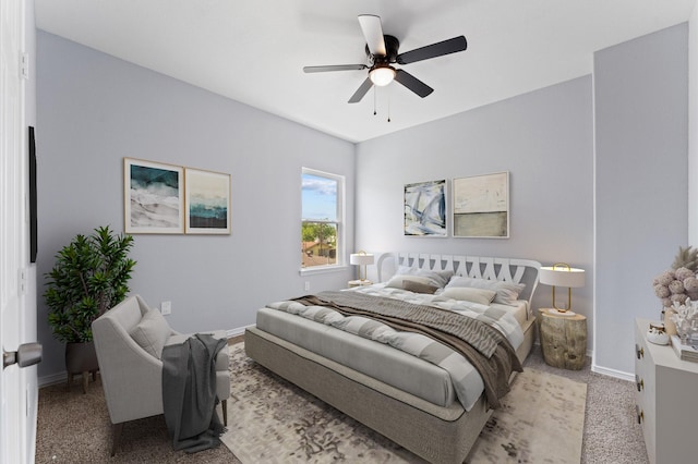 1215 E 34th St Unit A, Houston, TX 77022 - bedroom with carpet flooring and ceiling fan