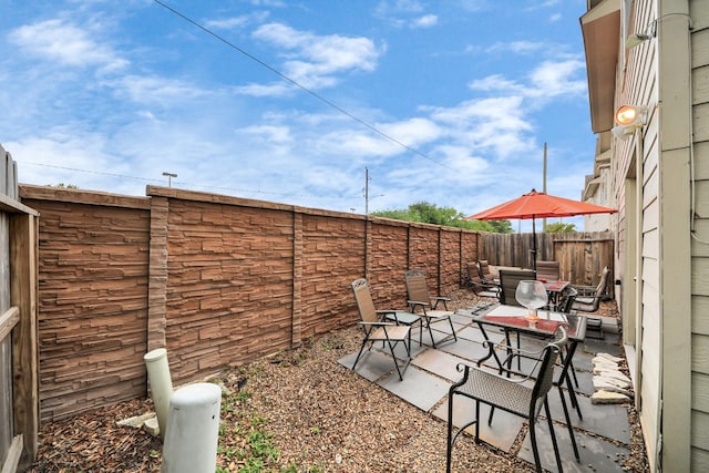 6222 Skyline Dr Unit 27, Houston, TX 77057 - view of yard featuring a fenced backyard and a patio