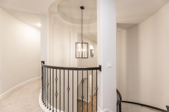 4827 Highland Stream Ct, Fulshear, TX 77441 - staircase featuring baseboards and carpet
