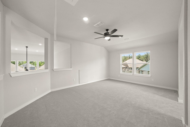 21806 Gateway Arch Dr, Porter, TX 77365 - spare room with recessed lighting, carpet, and a ceiling fan