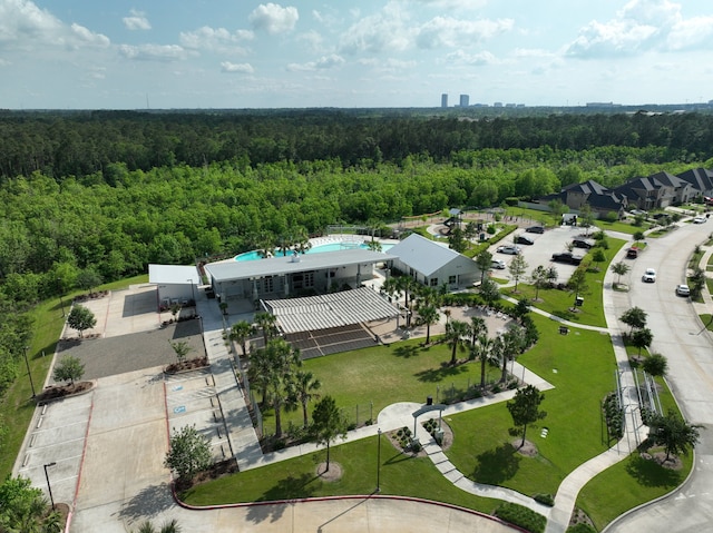 10021 Preserve Way, Conroe, TX 77385 - drone / aerial view of a forest