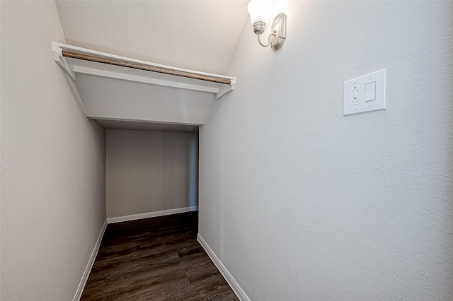 interior space with wood finished floors