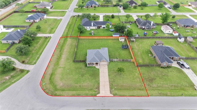 drone / aerial view featuring a residential view