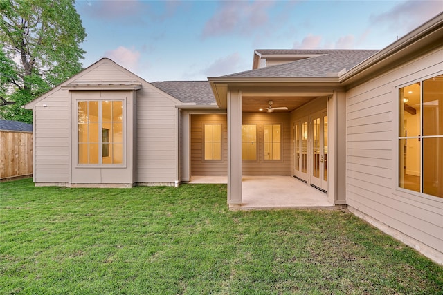 1570 Cheshire Ln, Houston, TX 77018 - rear view of property with a patio area and a shingled roof