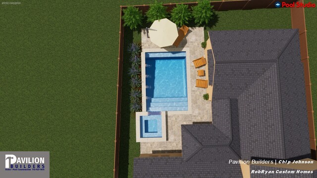 1570 Cheshire Ln, Houston, TX 77018 - aerial view of property and surrounding area
