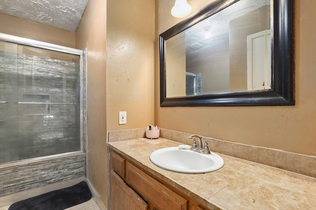 1858 Wood Orchard Dr, Missouri City, TX 77489 - bathroom with an enclosed shower and vanity