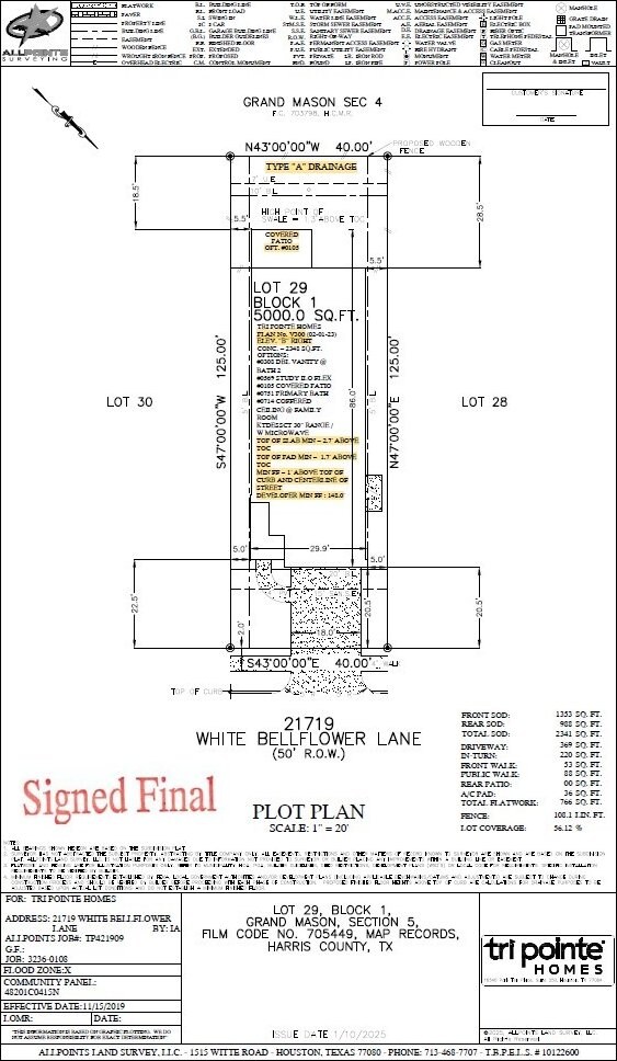 21719 White Bellflower Ln, Cypress, TX 77433 - map