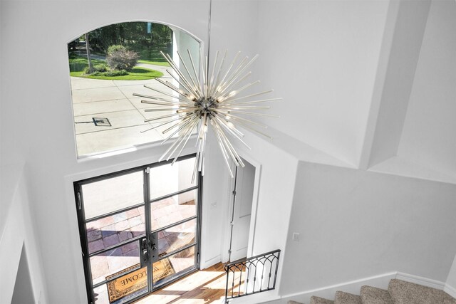 16059 Walden Rd, Conroe, TX 77356 - interior space with a chandelier