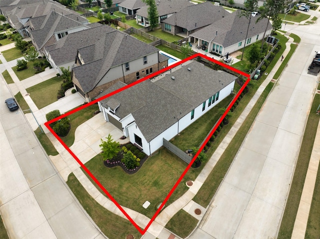 14924 Scarlet Branch Dr, Conroe, TX 77302 - bird's eye view with a residential view