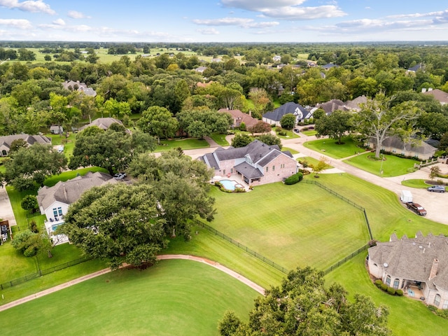birds eye view of property featuring a residential view