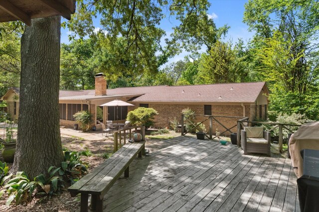 1492 Sleepy Hollow Ln, Canton, TX 75103 - view of deck