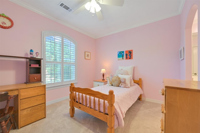 314 Del Monte Dr, Friendswood, TX 77546 - bedroom with baseboards, visible vents, light colored carpet, and multiple windows