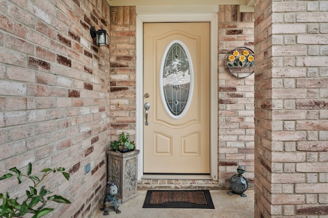 19515 Buckland Park Dr, Katy, TX 77449 - doorway to property with brick siding