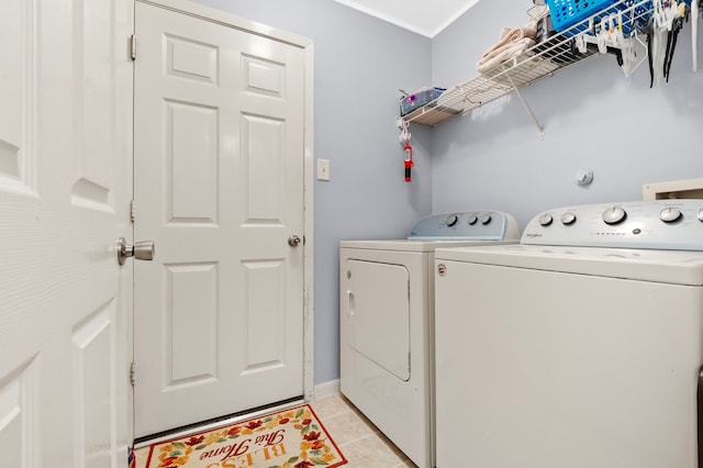 19515 Buckland Park Dr, Katy, TX 77449 - laundry area with separate washer and dryer, light tile patterned flooring, and laundry area