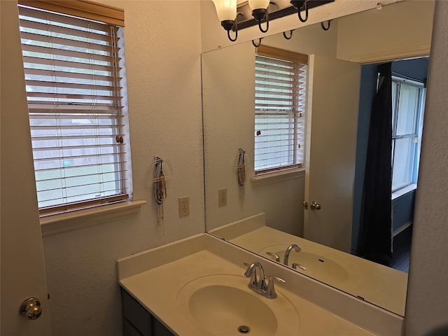 bathroom with vanity