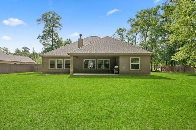 17111 Paluxy Ct, Splendora, TX 77372 - ranch-style house featuring stucco siding, stone siding, driveway, and an attached garage