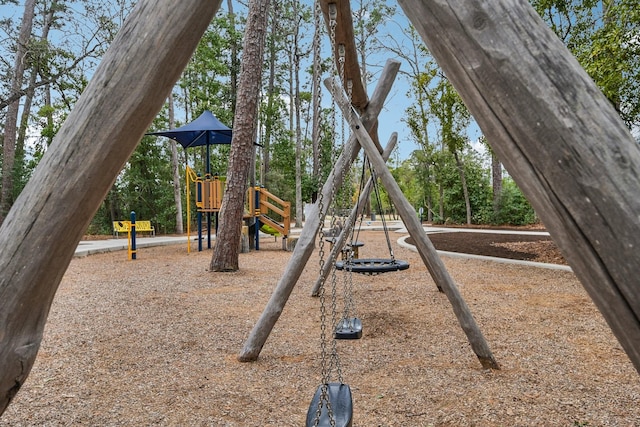 view of jungle gym