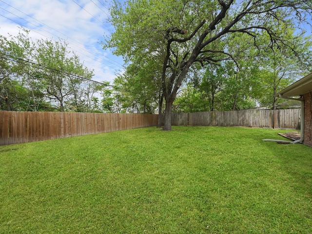 9710 Bassoon Dr, Houston, TX 77025 - view of yard featuring a fenced backyard