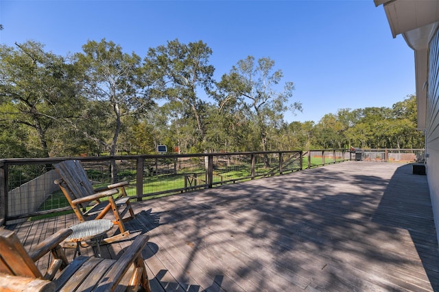 6310 Wickwillow Ln, Alvin, TX 77511 - view of wooden deck