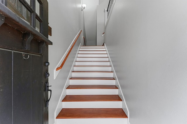 view of stairs
