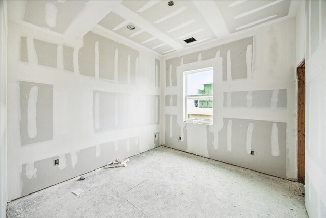 view of spare room