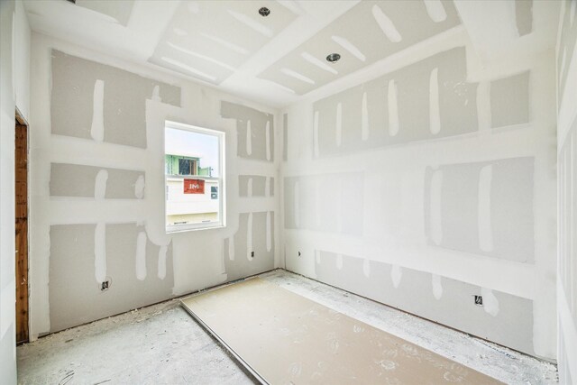 view of spare room