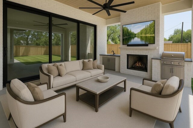 216 W 31st St, Houston, TX 77018 - sunroom / solarium featuring a sink