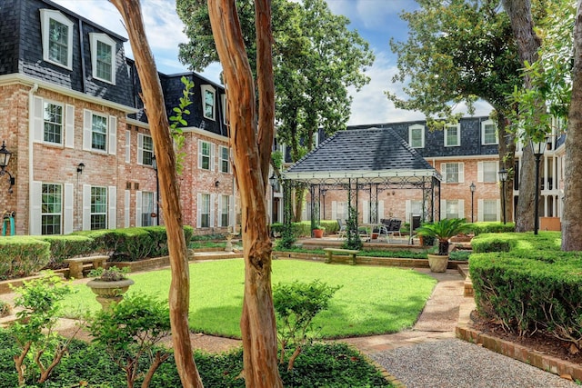 351 N Post Oak Ln Unit 617, Houston, TX 77024 - view of home's community featuring a gazebo and a yard