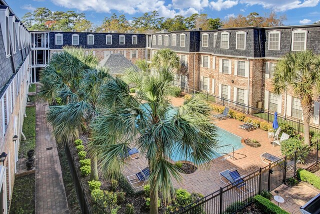 351 N Post Oak Ln Unit 617, Houston, TX 77024 - view of pool featuring fence