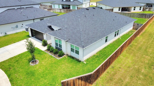 birds eye view of property featuring a residential view