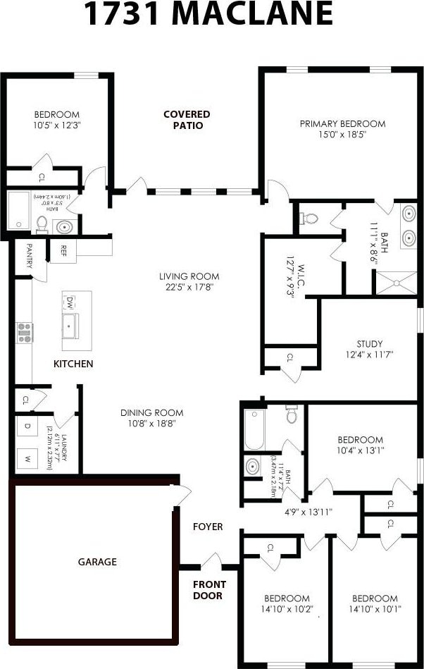 1731 Maclane Ct, Richmond, TX 77469 - floor plan / room layout