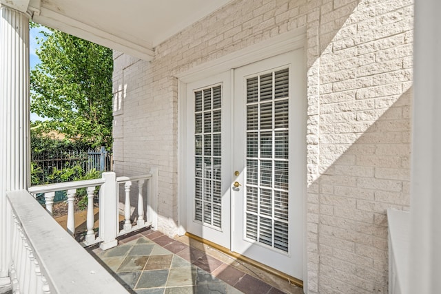 1002 Island Vw, League City, TX 77565 - entrance to property with brick siding and french doors