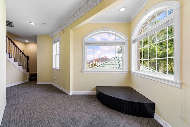 1002 Island Vw, League City, TX 77565 - carpeted entrance foyer featuring recessed lighting, a wealth of natural light, and baseboards