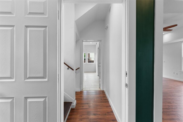 720 W Alabama St, Houston, TX 77006 - corridor with dark wood finished floors