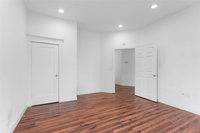 720 W Alabama St, Houston, TX 77006 - empty room with wood finished floors and recessed lighting
