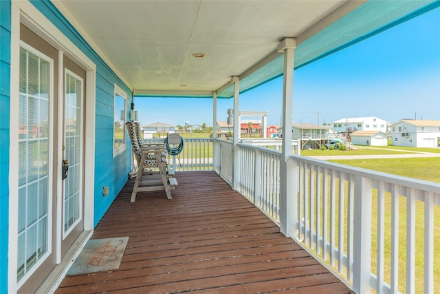 4025 6th St, Galveston, TX 77554 - deck with a residential view