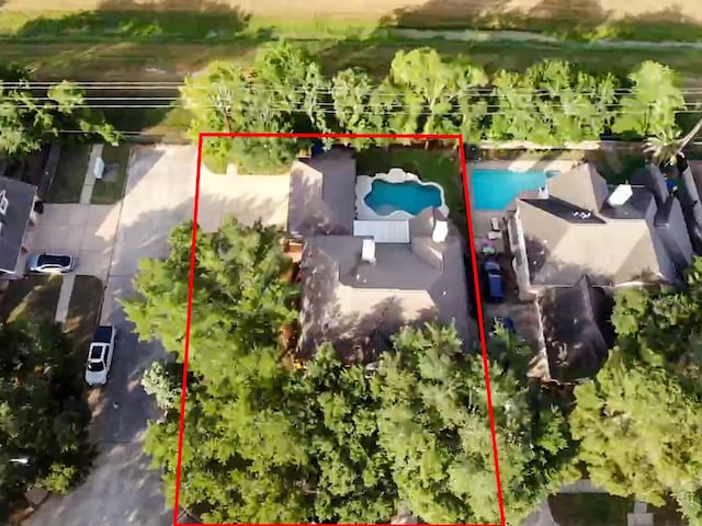 24126 Falcon Point Dr, Katy, TX 77494 - view of property location featuring property parcel outlined and a pool