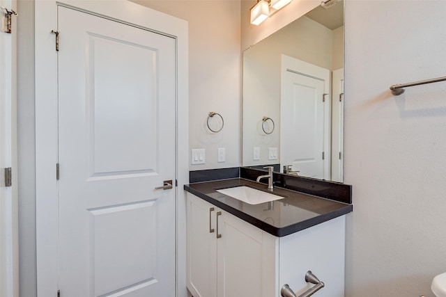 half bath with vanity