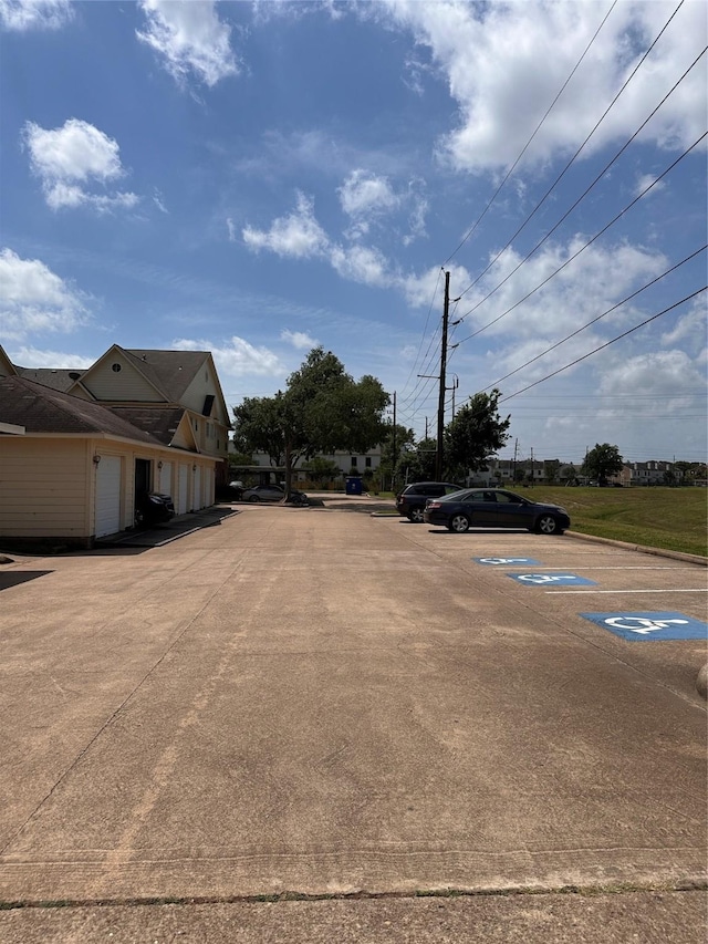 view of uncovered parking lot